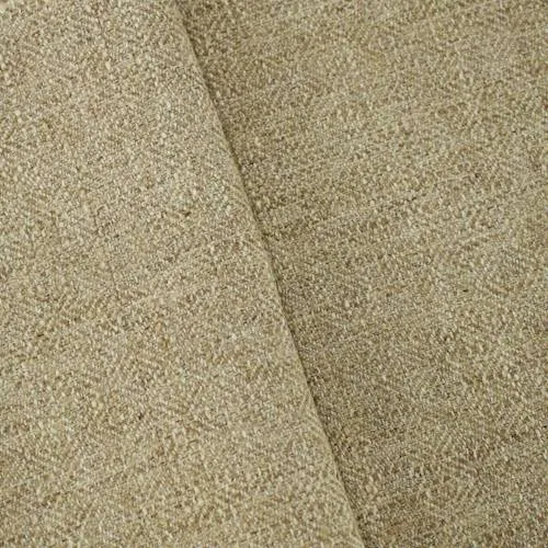 1 7/8 YD PC - Natural Beige Textured Dobby Home Decorating Fabric