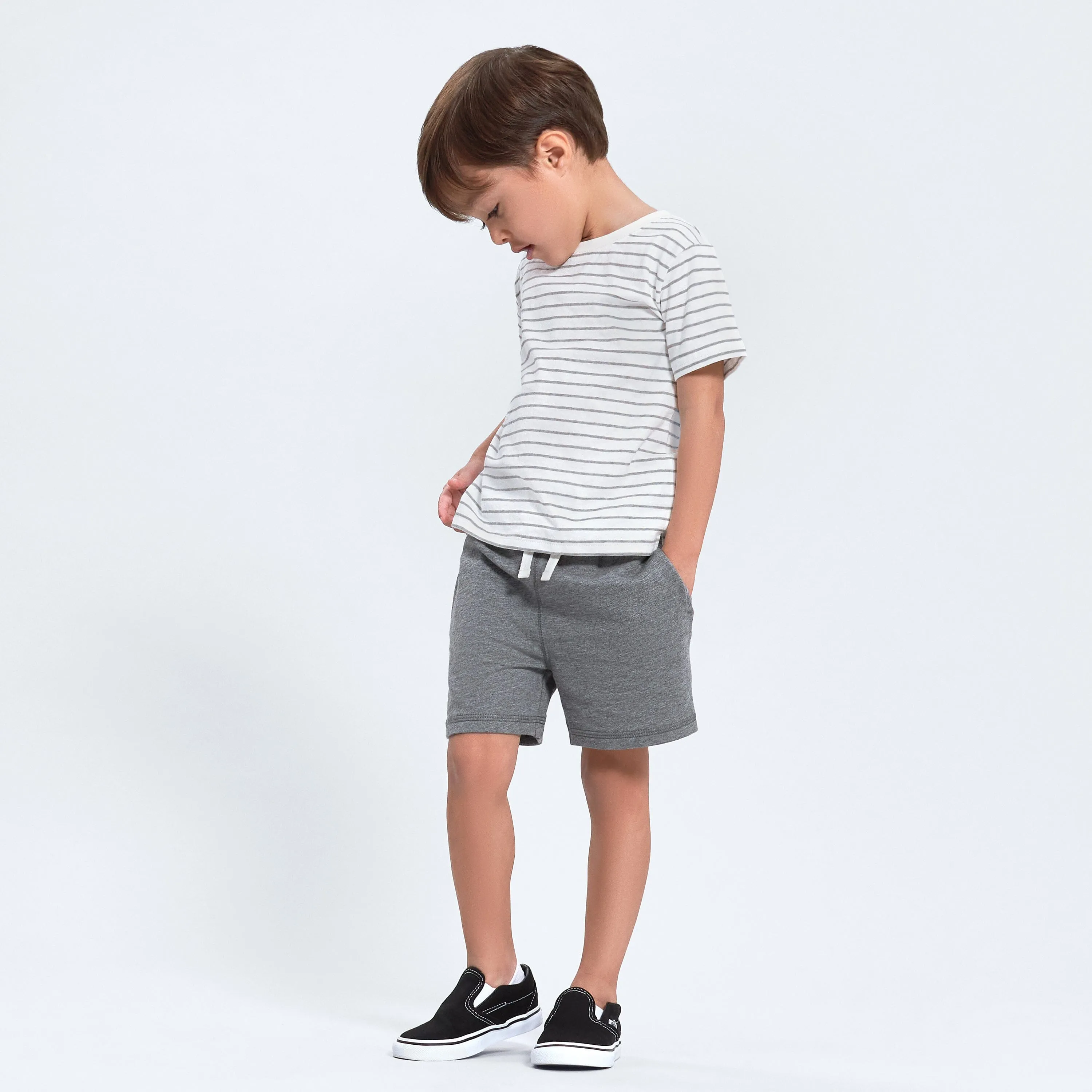 3-Pack Baby & Toddler Boys Neat Neutrals Pull-On Knit Shorts