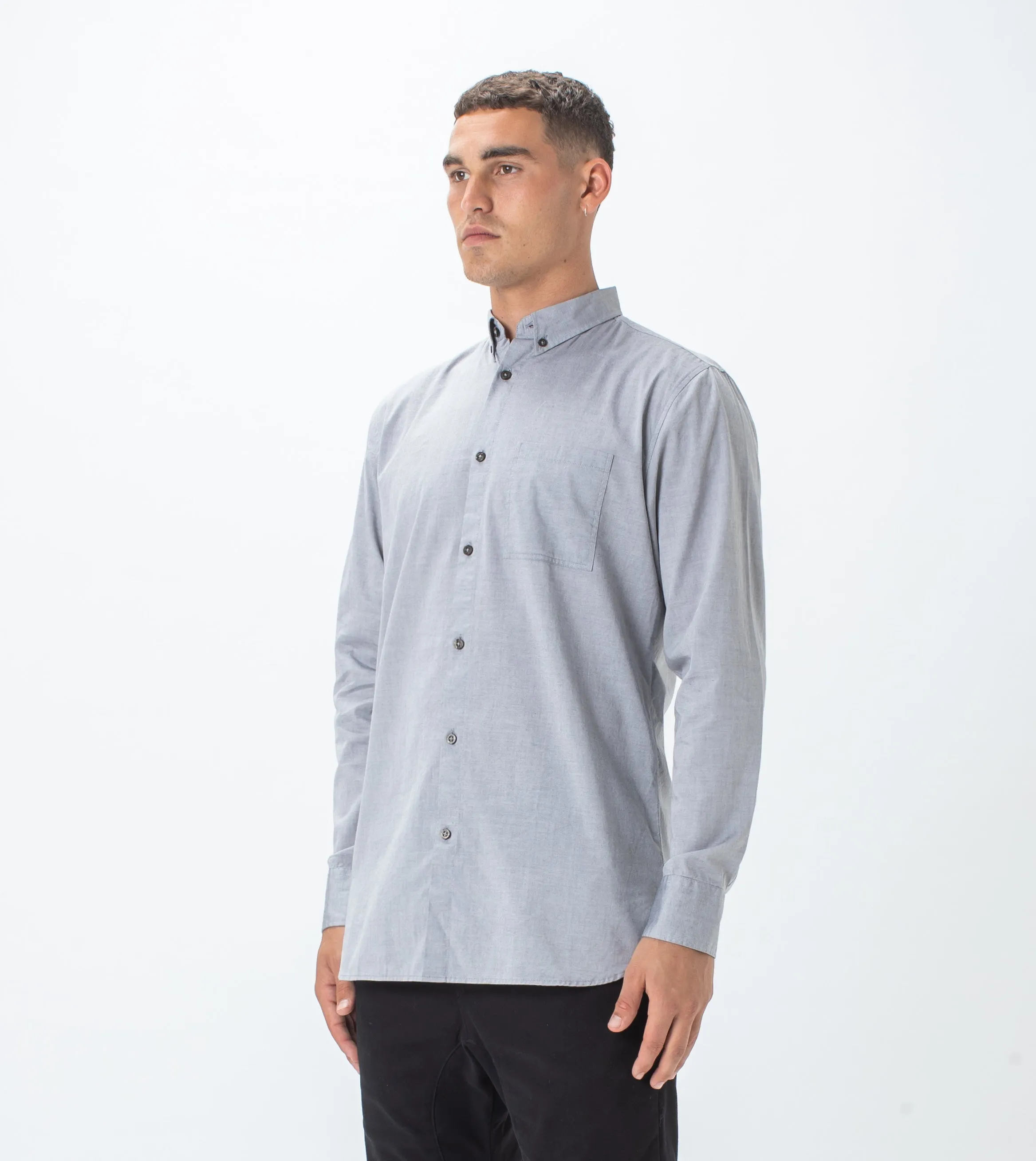 7 Foot LS Oxford Shirt Ash