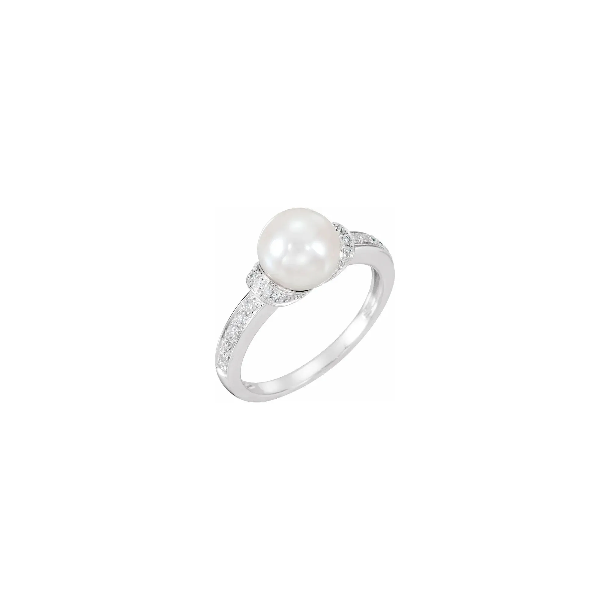 Accented Pearl Ring (14K)