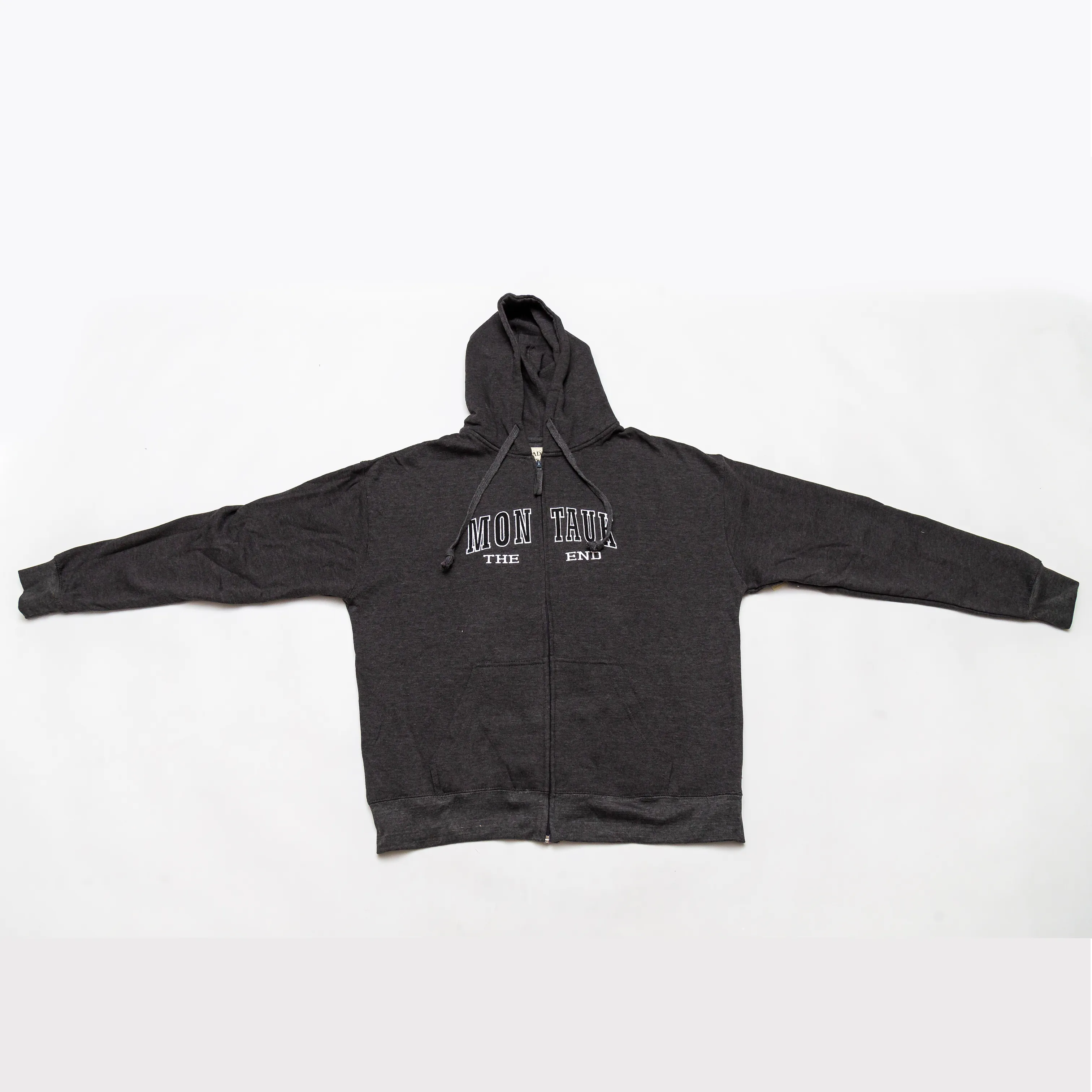 Adult Montauk The End Embroidered Traditional Zip-Up Hoodie