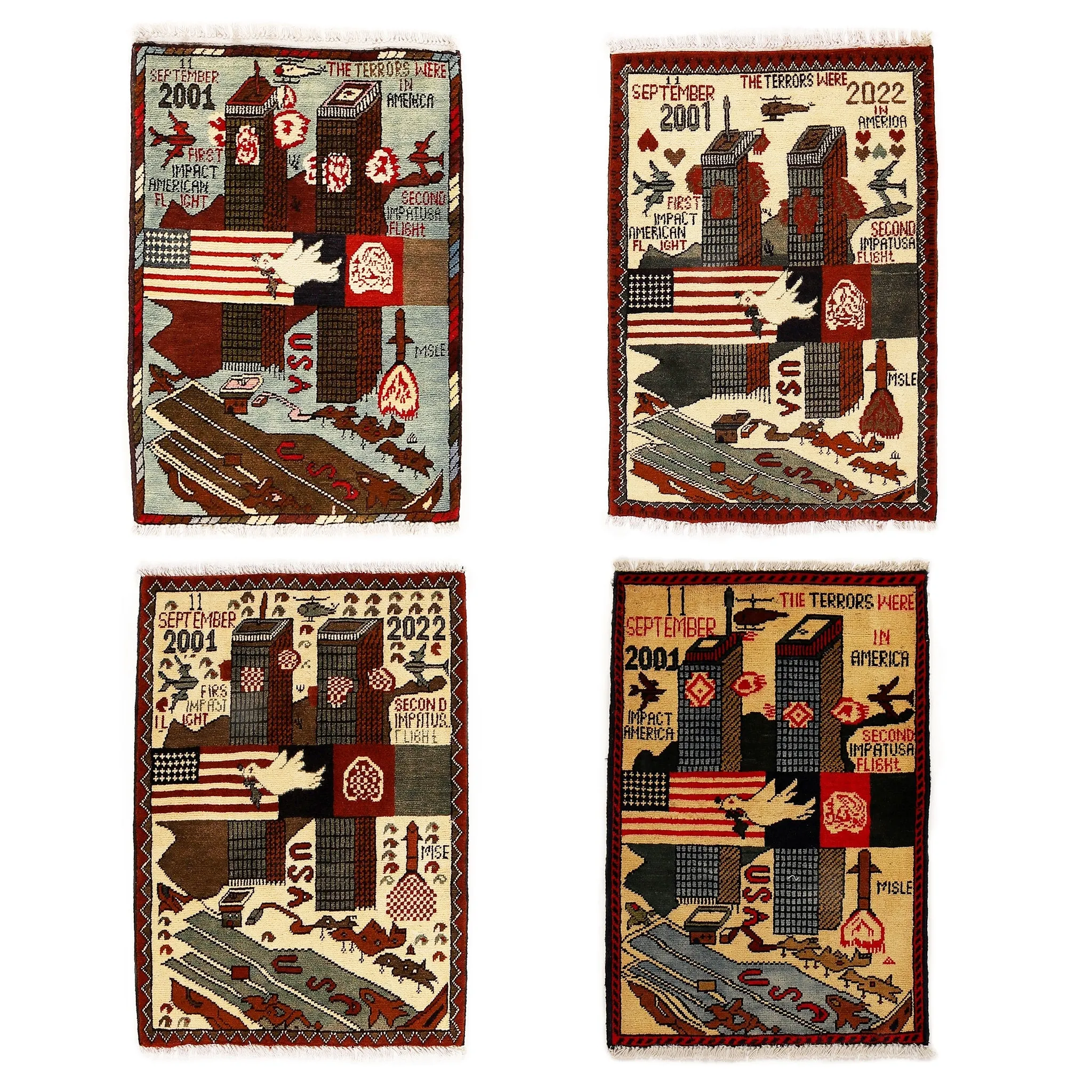 Afghan 9/11 Pattern War Rugs