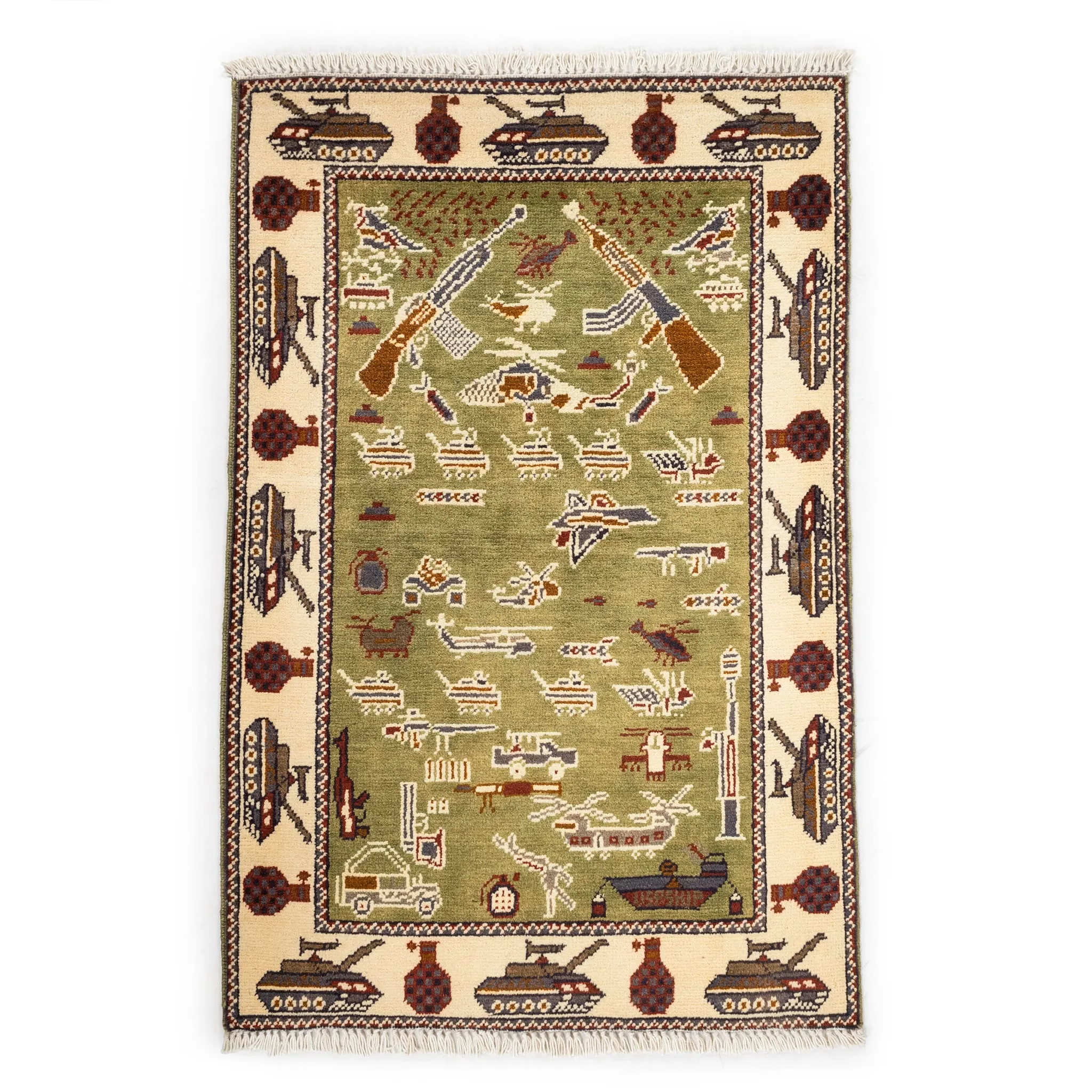 Afghan Arsenal Pattern War Rug