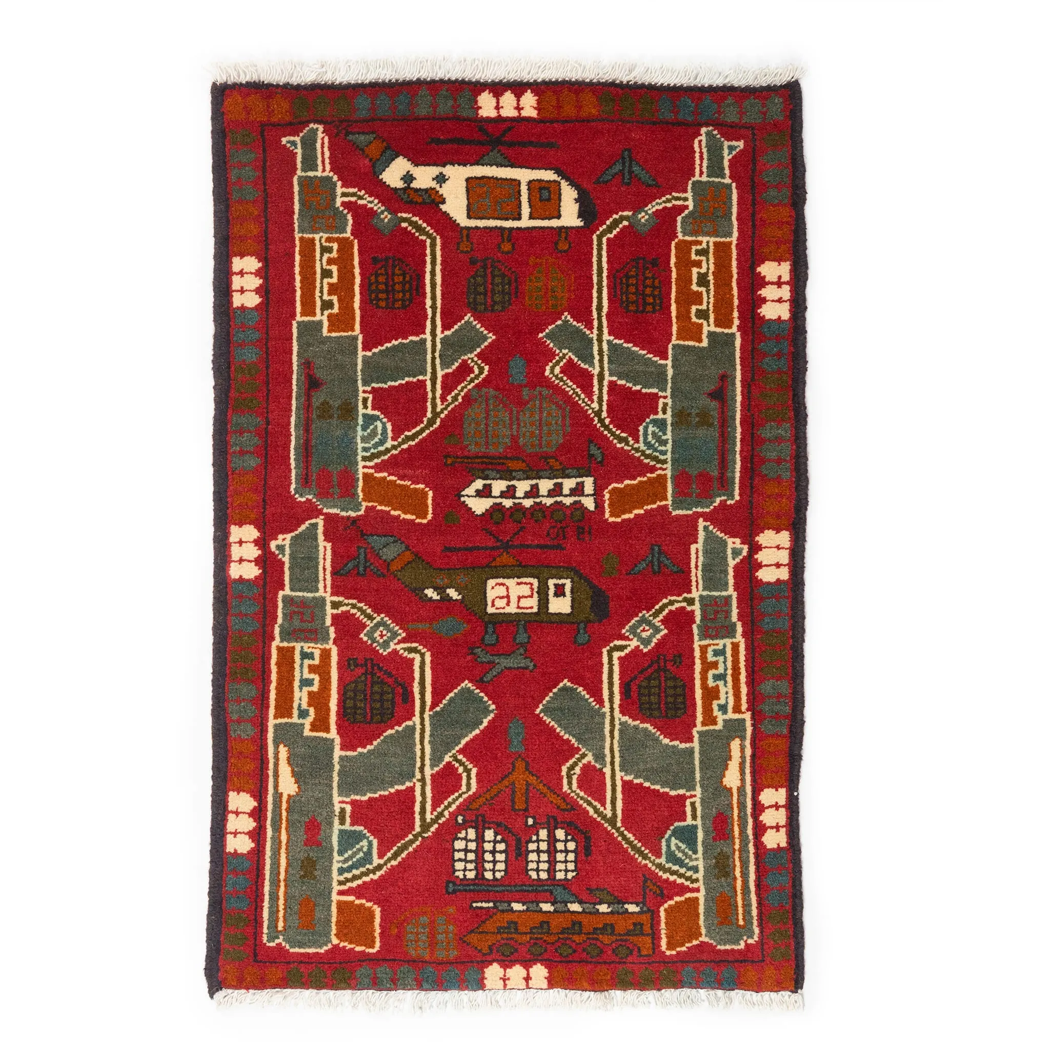 Afghan Arsenal Pattern War Rug