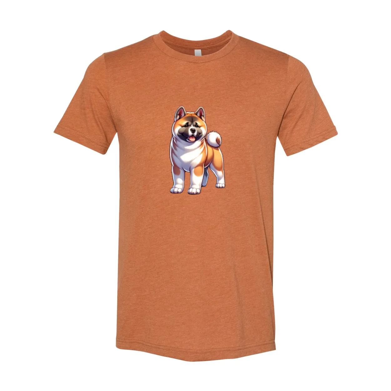 Akita Fawn Cartoon Front Unisex Short Sleeve Jersey Tee