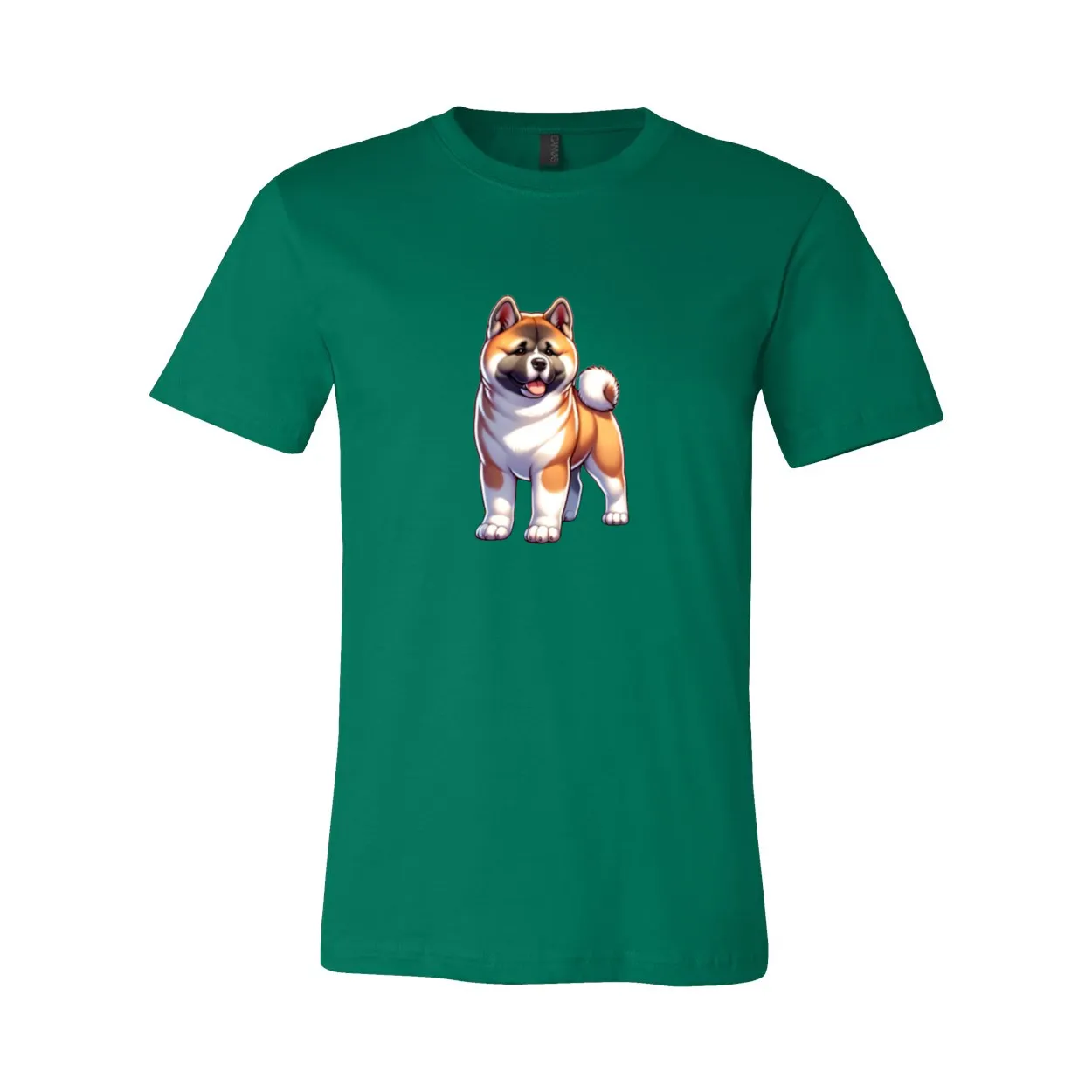 Akita Fawn Cartoon Front Unisex Short Sleeve Jersey Tee