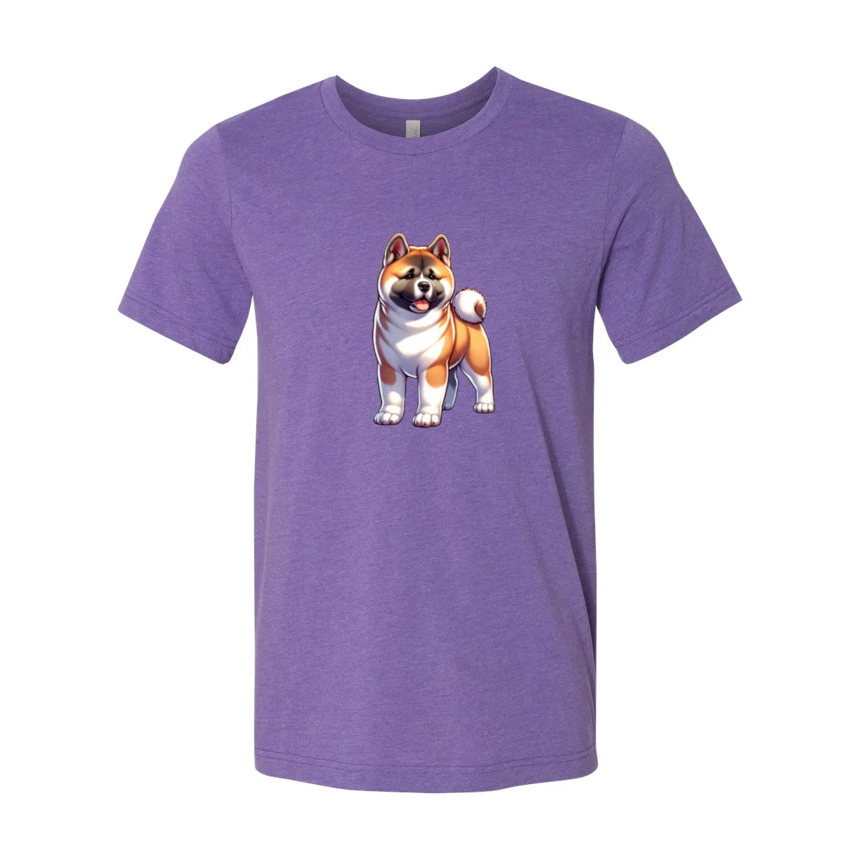 Akita Fawn Cartoon Front Unisex Short Sleeve Jersey Tee