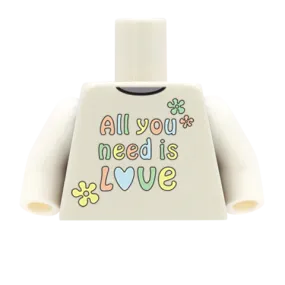 All You Need Is Love - Custom Design Minifigure Torso