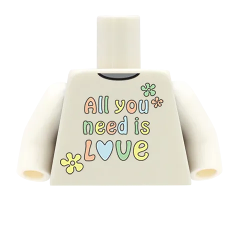 All You Need Is Love - Custom Design Minifigure Torso