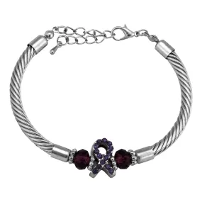 Alzheimer's Awareness Cable Bracelet