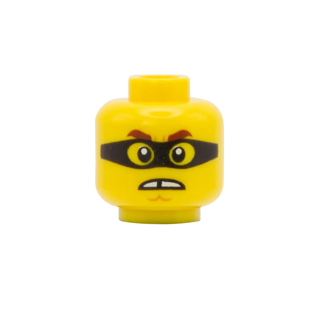 Angry Mask / Toothy Big Smile - LEGO Minifigure Head