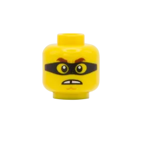 Angry Mask / Toothy Big Smile - LEGO Minifigure Head