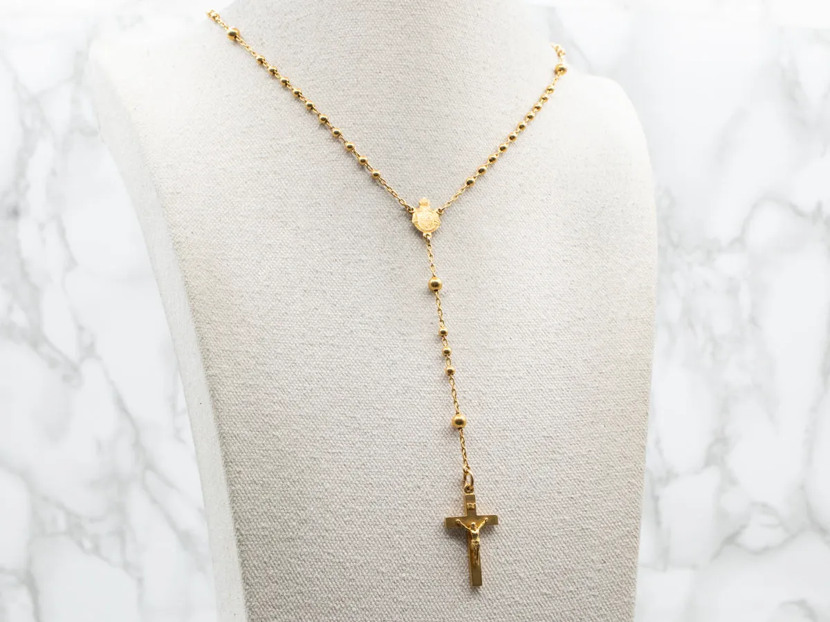 Antique Gold Rosary Beads