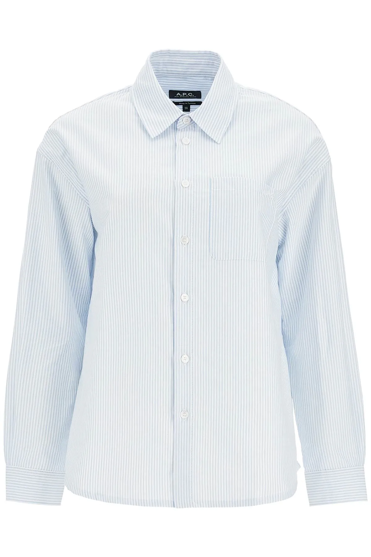 A.P.C. striped boyfriend shirt