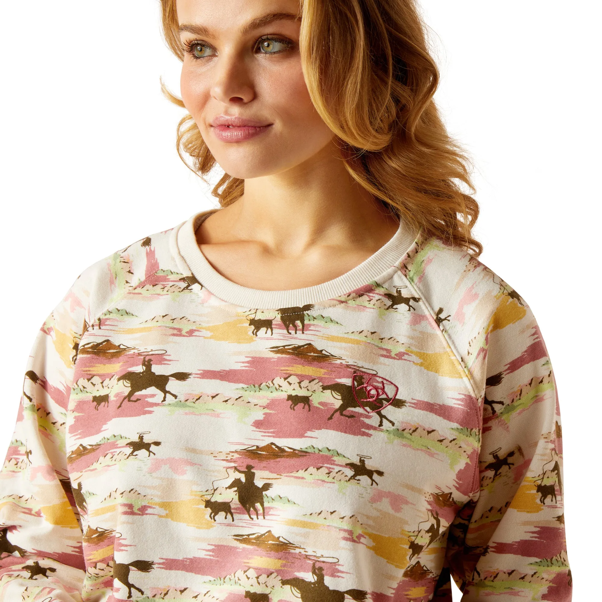 Ariat Ladies Western Scene Print Sweatshirt 10048687