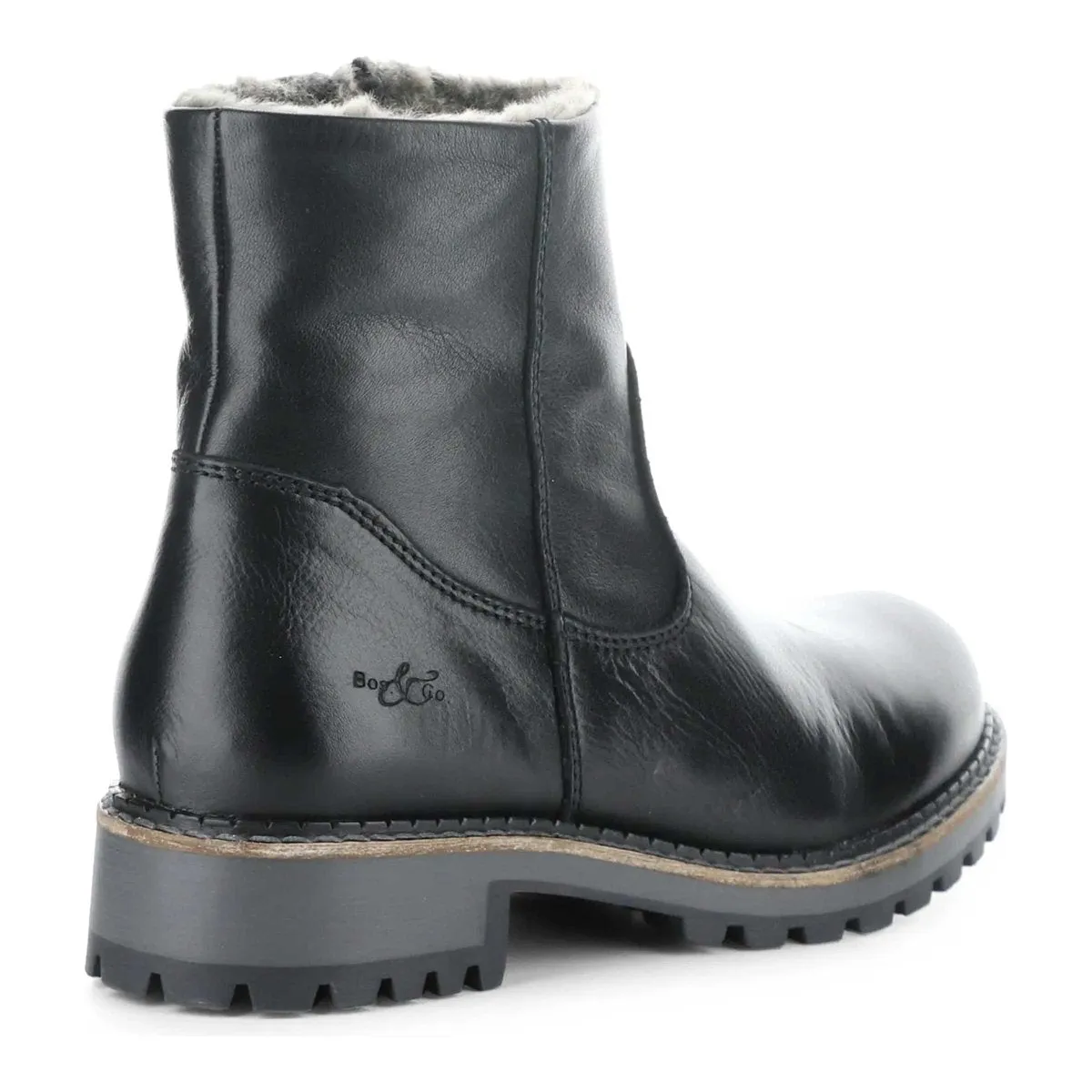 Bos And Co Calib Black Feel Leather Wateproof