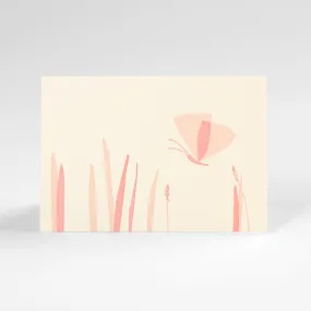 Butterfly   Grass Letterpress Note Cards