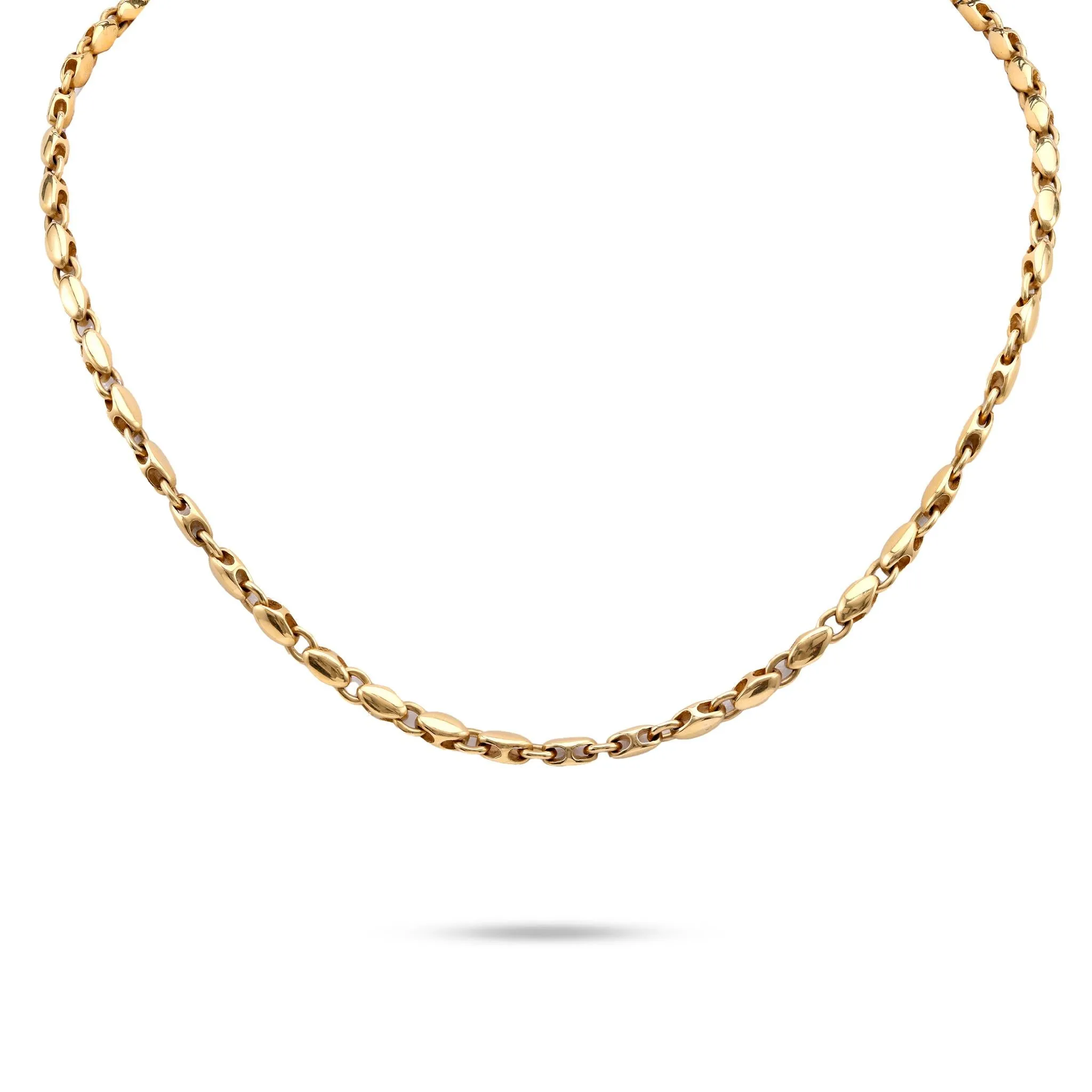 Bvlgari Vintage 18K Yellow Gold Fancy Link Necklace