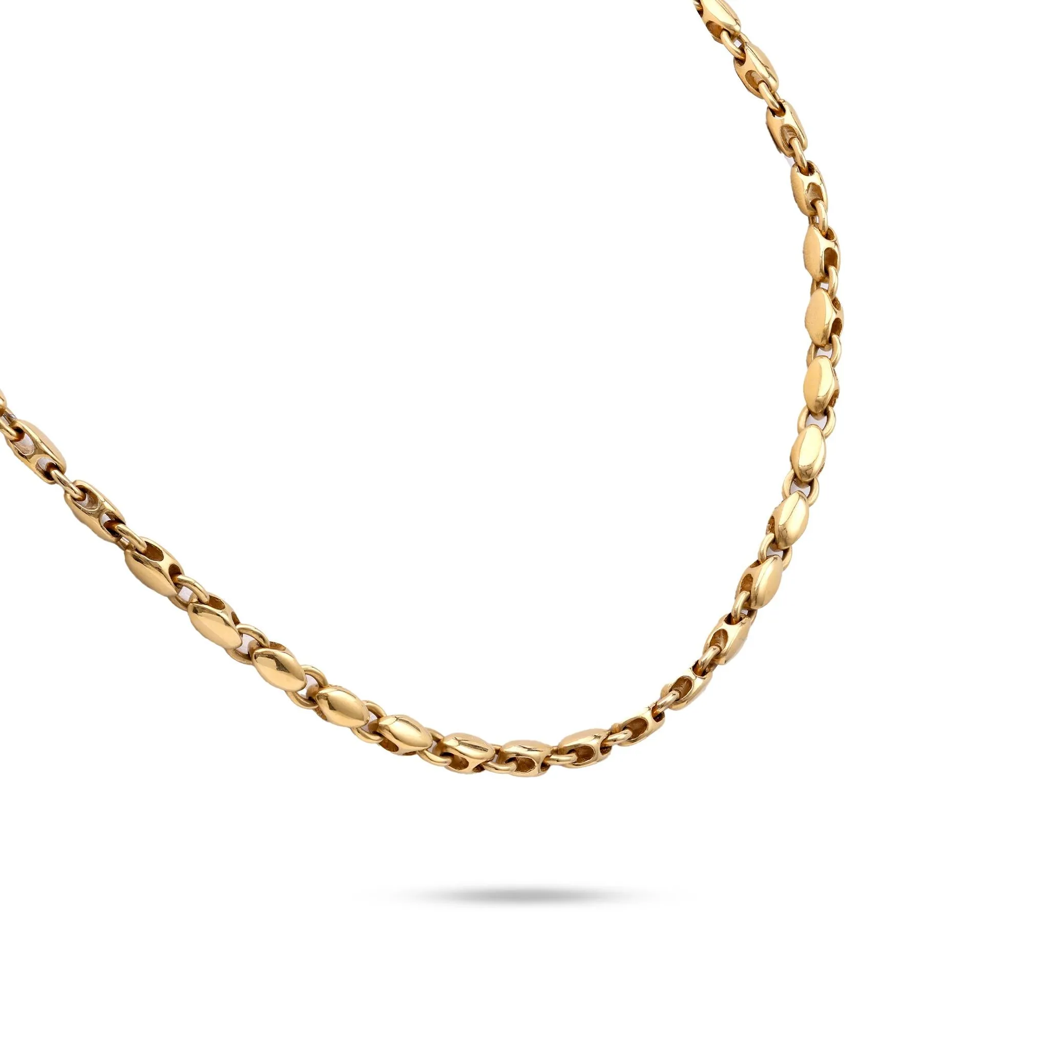 Bvlgari Vintage 18K Yellow Gold Fancy Link Necklace