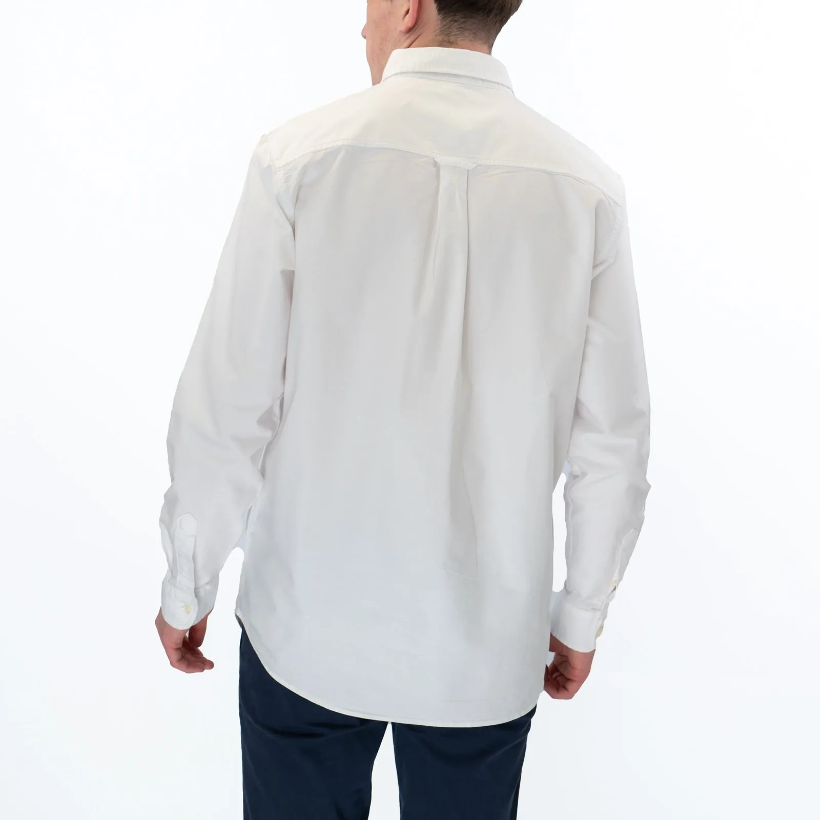 Carhartt WIP Men Oxford Shirt White Long Sleeve Button-Up Tops