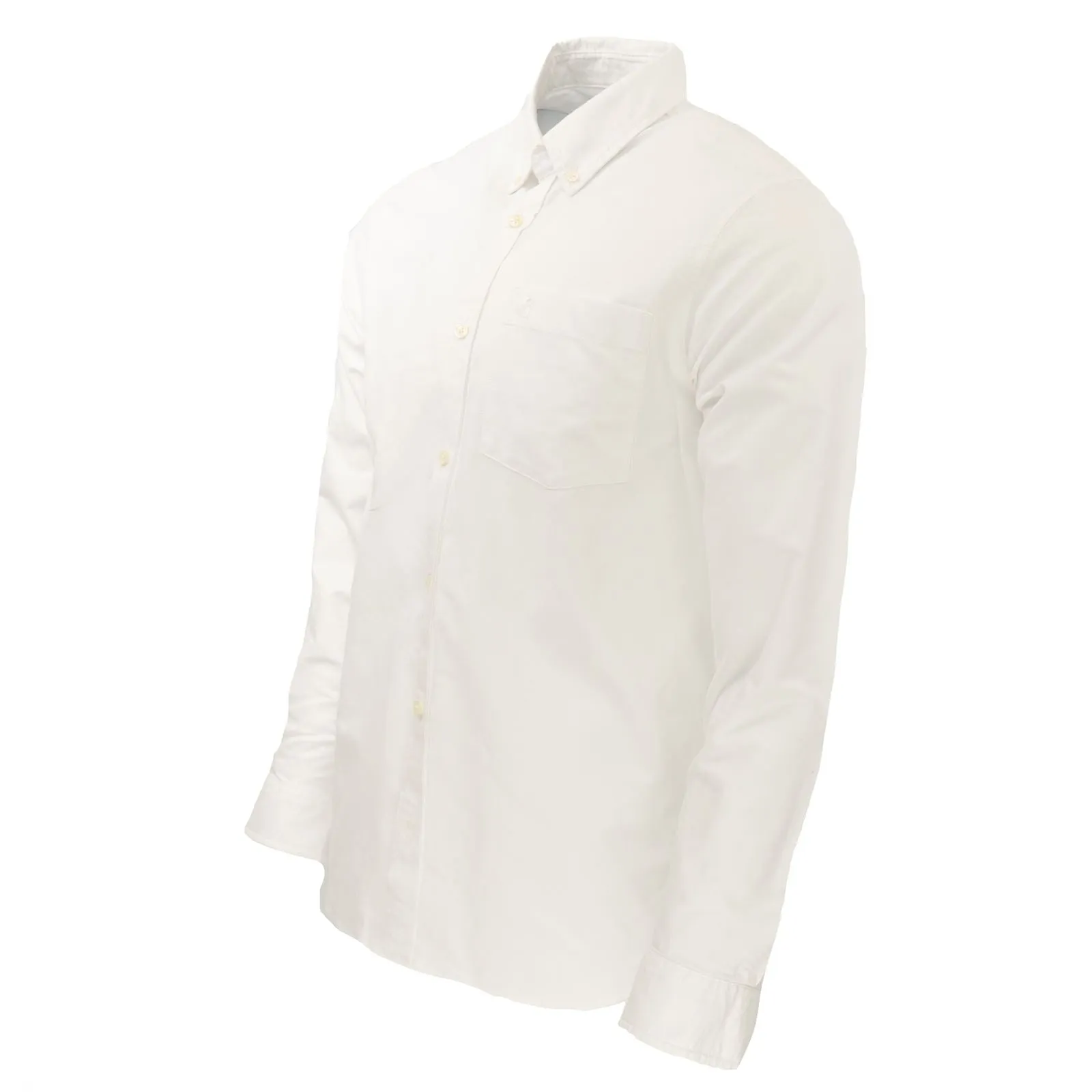 Carhartt WIP Men Oxford Shirt White Long Sleeve Button-Up Tops