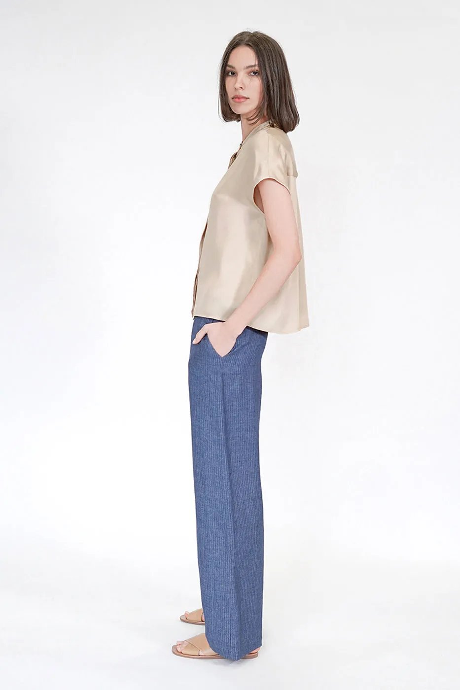 Carrie Palazzo Pants - Linen