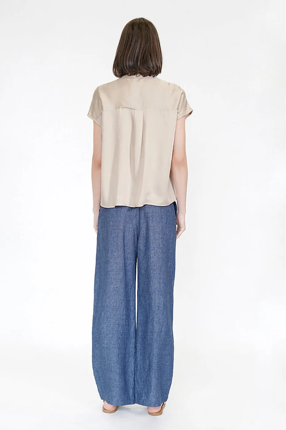 Carrie Palazzo Pants - Linen