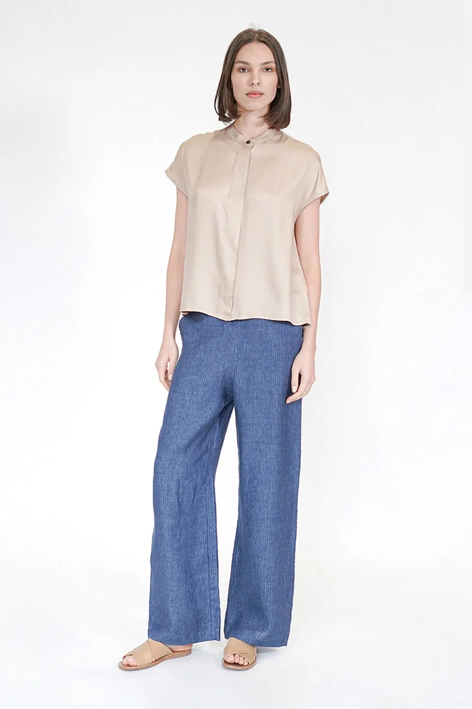 Carrie Palazzo Pants - Linen