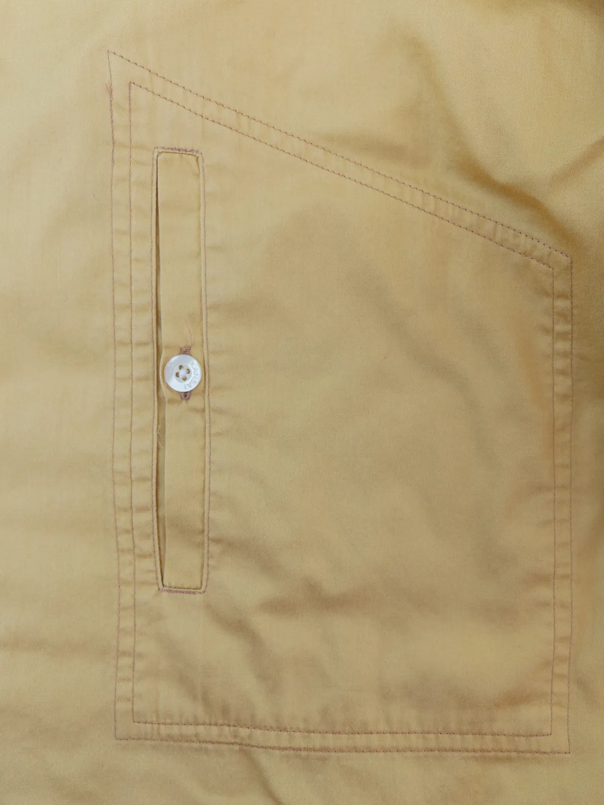 CC Kansai Yamamoto 1990s yellow cotton logo reflector patch shirt - mens M S