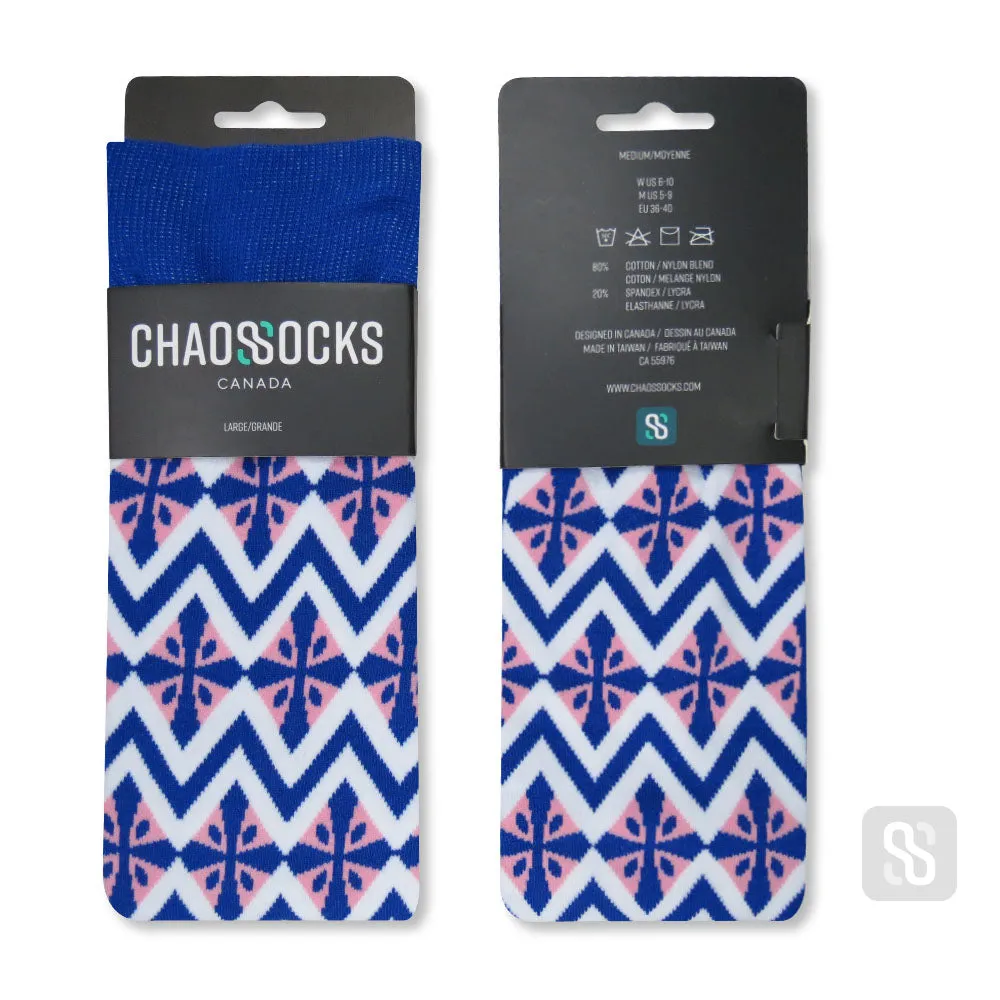 Chaossocks - 3color diamonds-mens blue