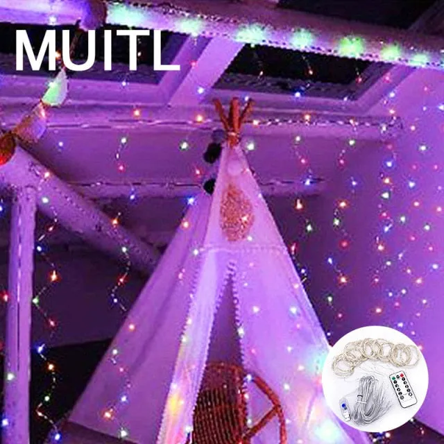 Christmas Lights Led Fairy Lights Ramadan Decoration Salon Aesthetic/fairy lights/string lights outdoor/christmas lights solar/solar light strings