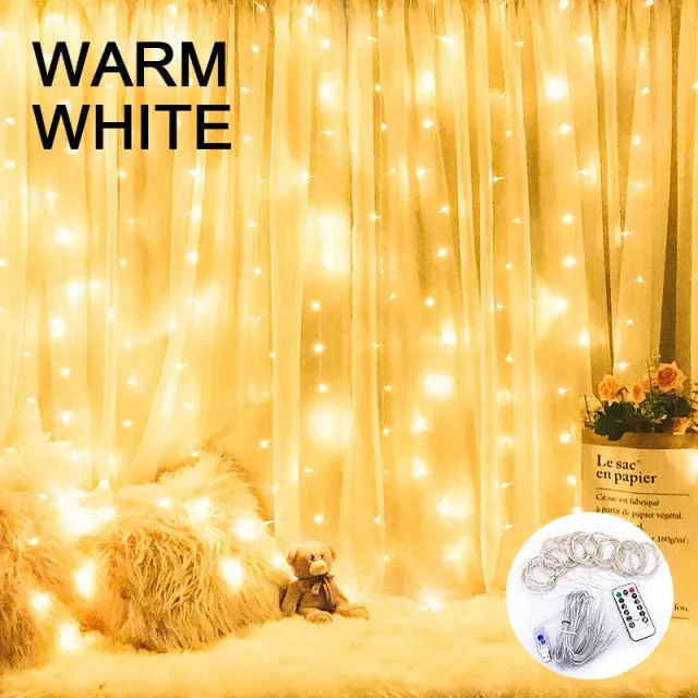 Christmas Lights Led Fairy Lights Ramadan Decoration Salon Aesthetic/fairy lights/string lights outdoor/christmas lights solar/solar light strings