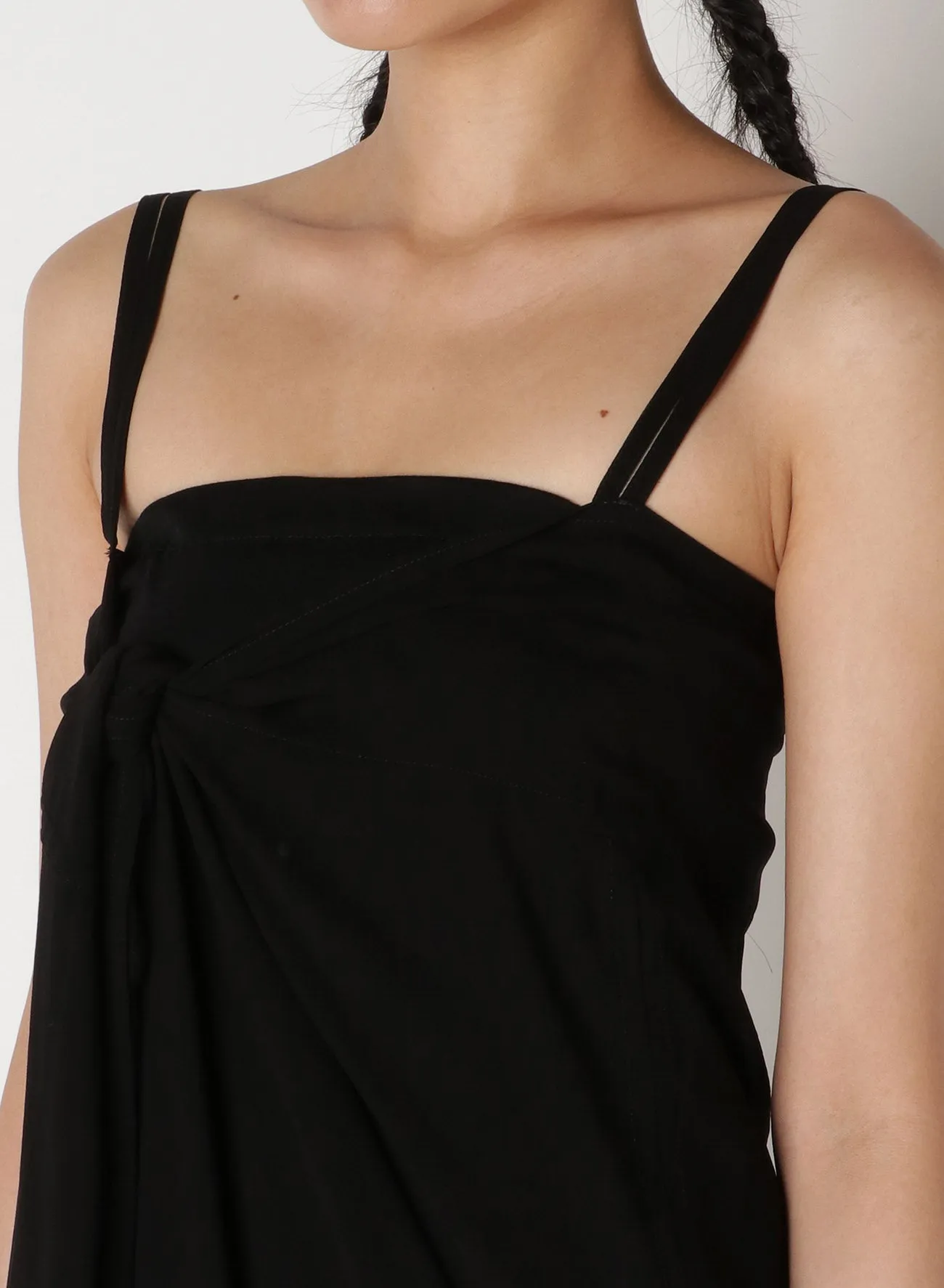 Cu/Chiffon Chest Knot Cami Dress