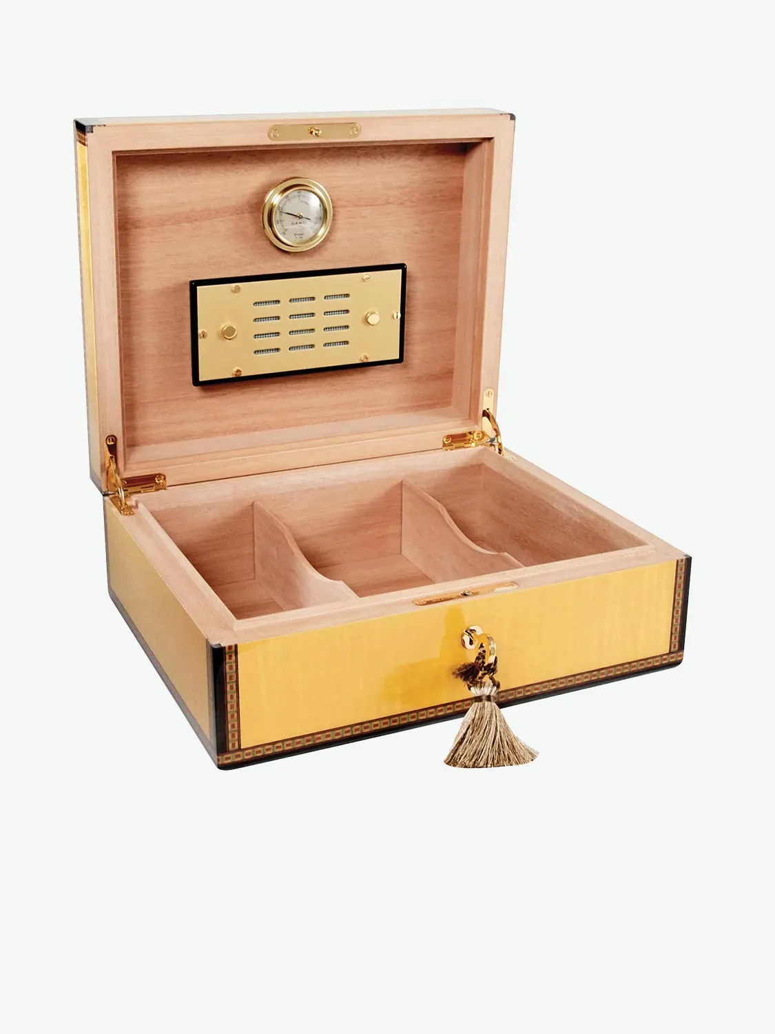 Elie Bleu Medal Cigar Humidor Yellow