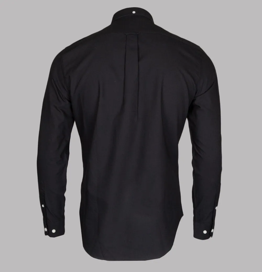 Farah Brewer Slim Fit Oxford Shirt Black