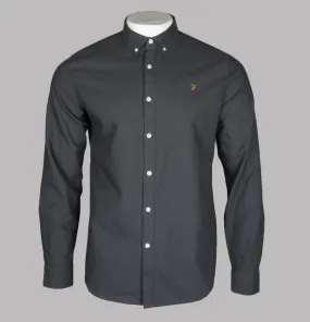 Farah Brewer Slim Fit Oxford Shirt Farah Grey