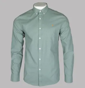 Farah Brewer Slim Fit Oxford Shirt Lily Pad