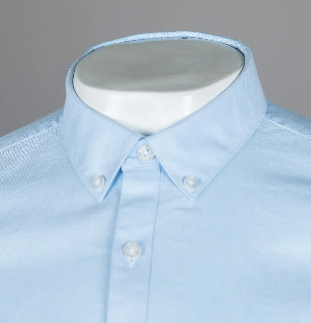 Farah Brewer Slim Fit Oxford Shirt Sky Blue