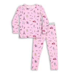 French Poodle Kids Bamboo Pajamas