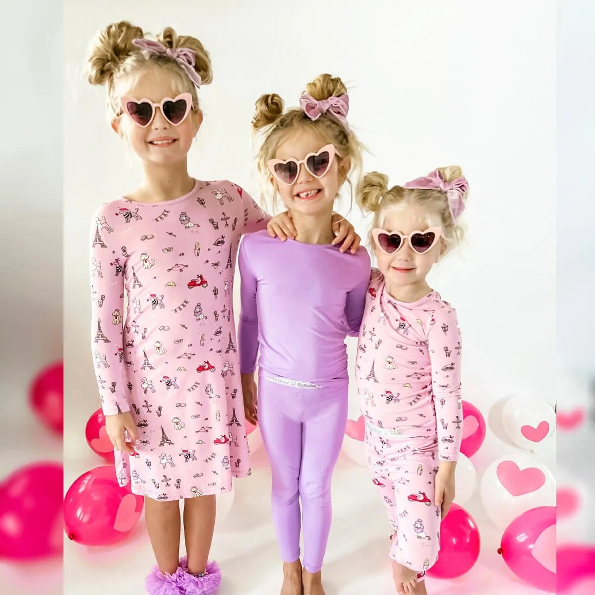 French Poodle Kids Bamboo Pajamas