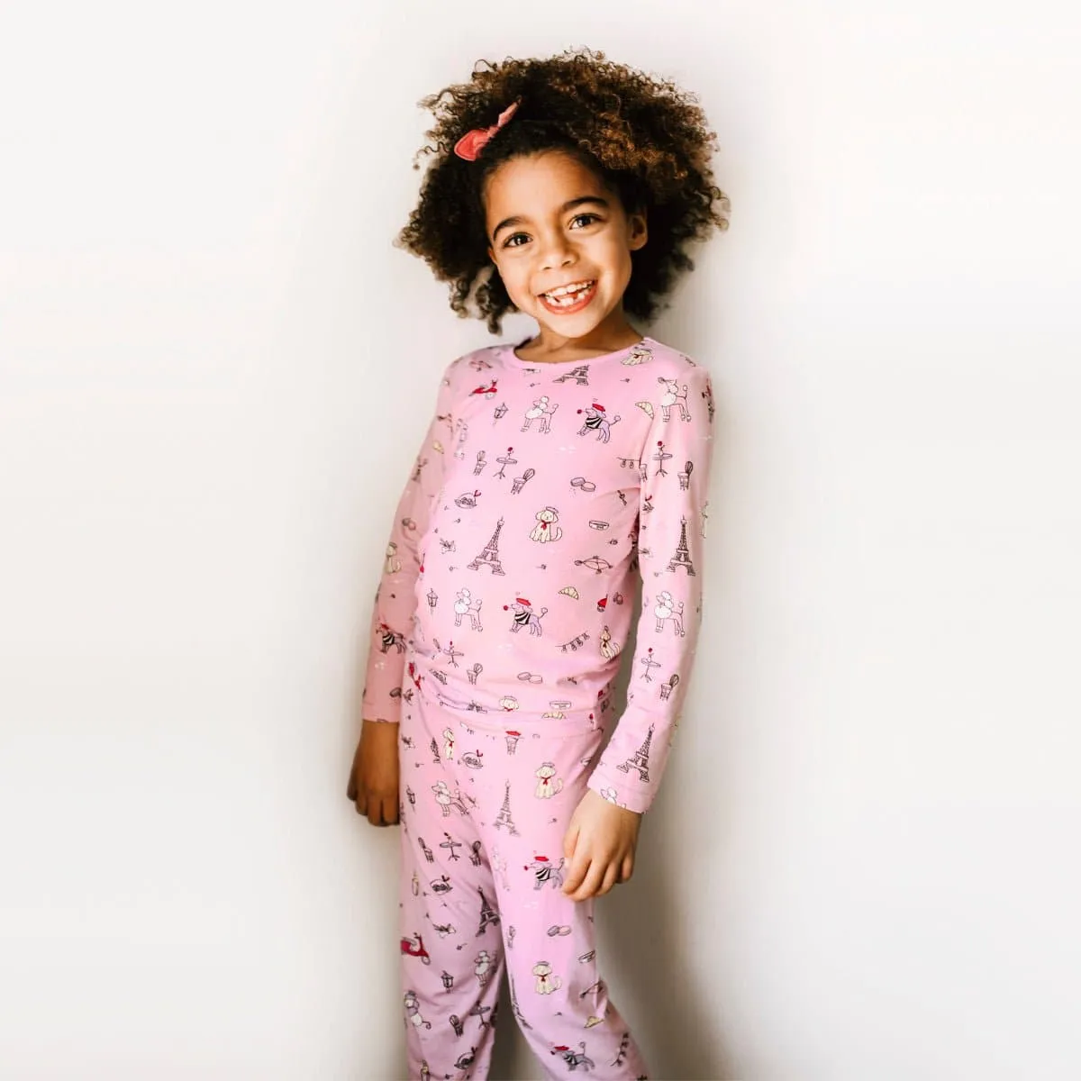 French Poodle Kids Bamboo Pajamas