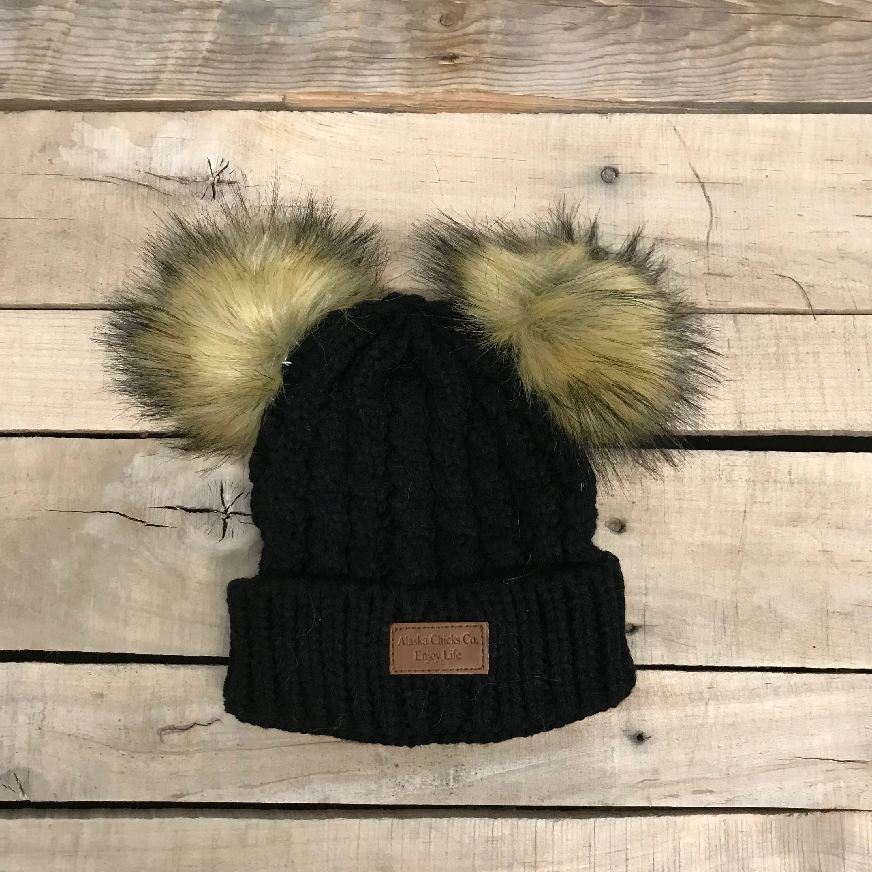 Girl's Alaska Chicks Double Pom Hat