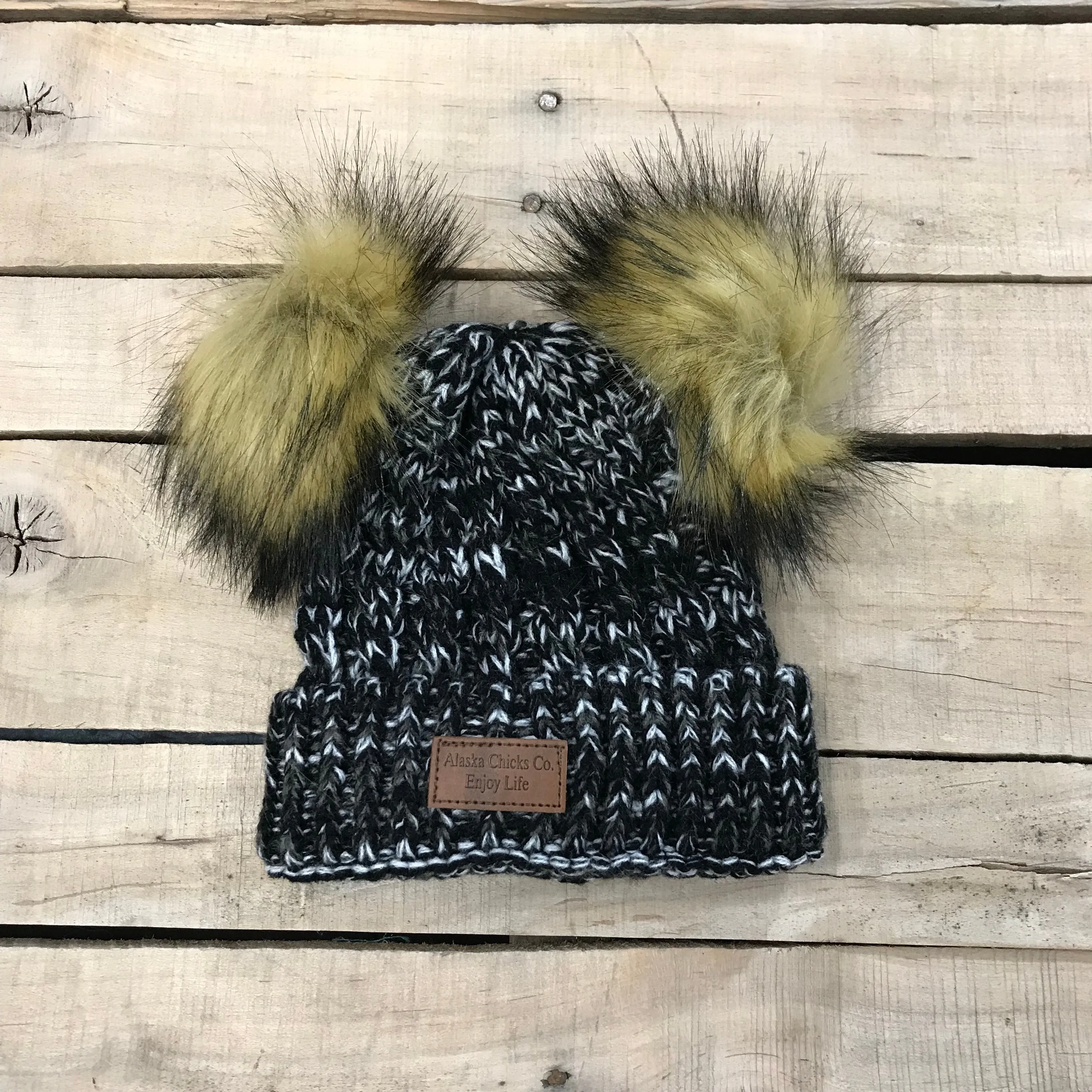 Girl's Alaska Chicks Double Pom Hat