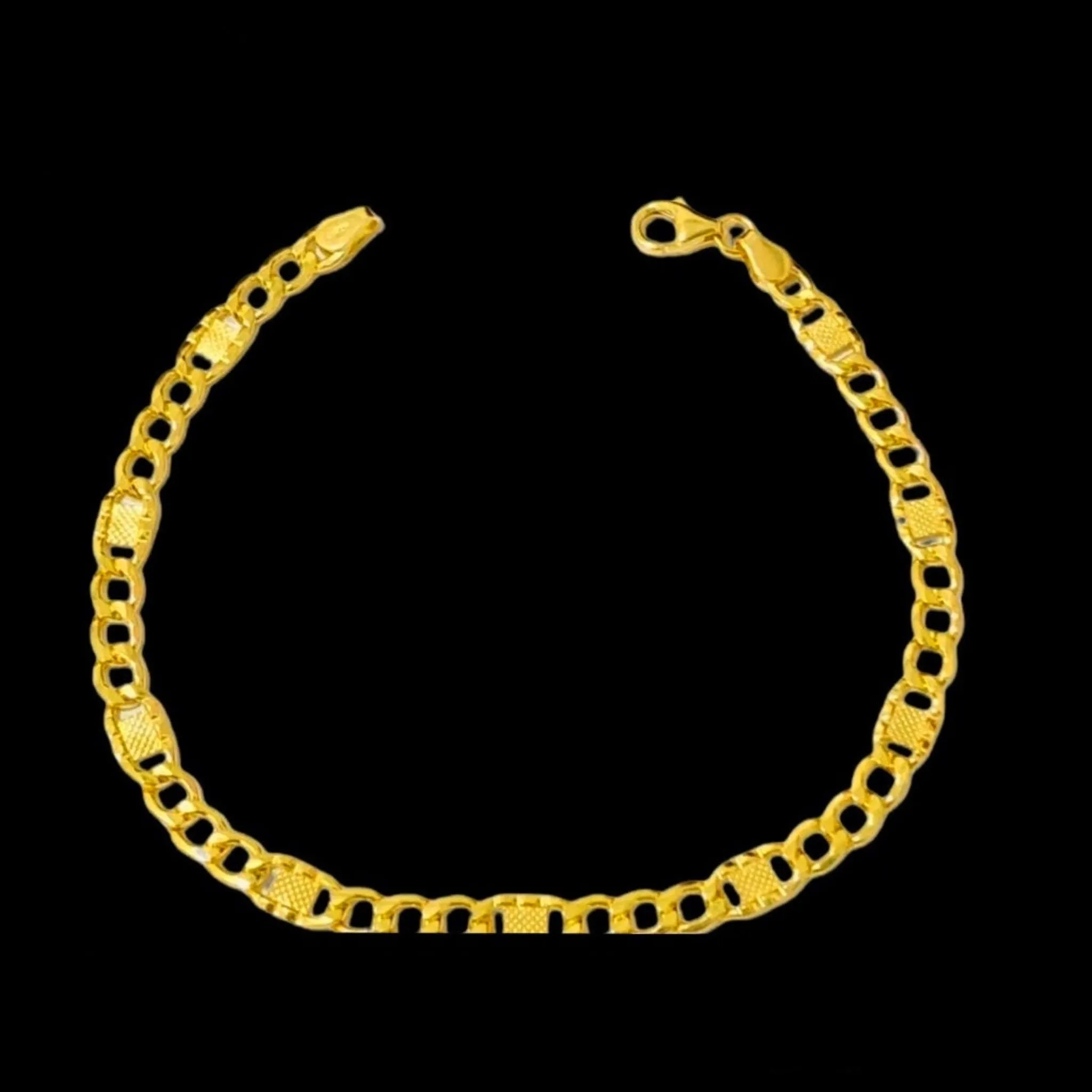 #GOLD2024 | 18K Golden Unisex Solid Gold Bracelet