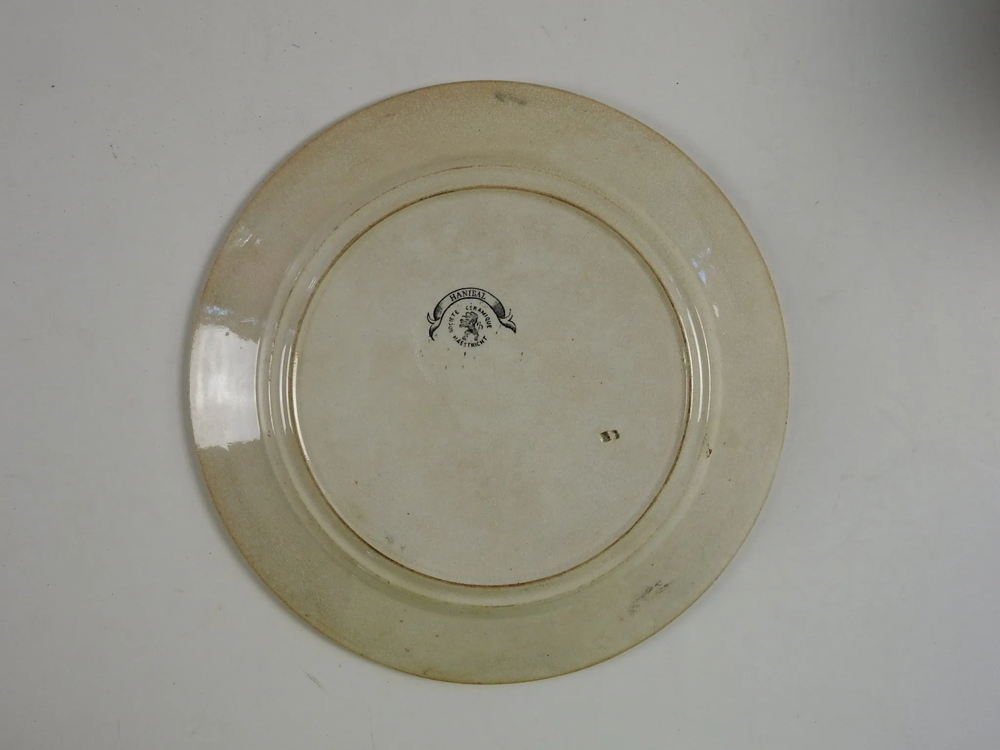 Hannibal & Elephants Antique Transferware Plate