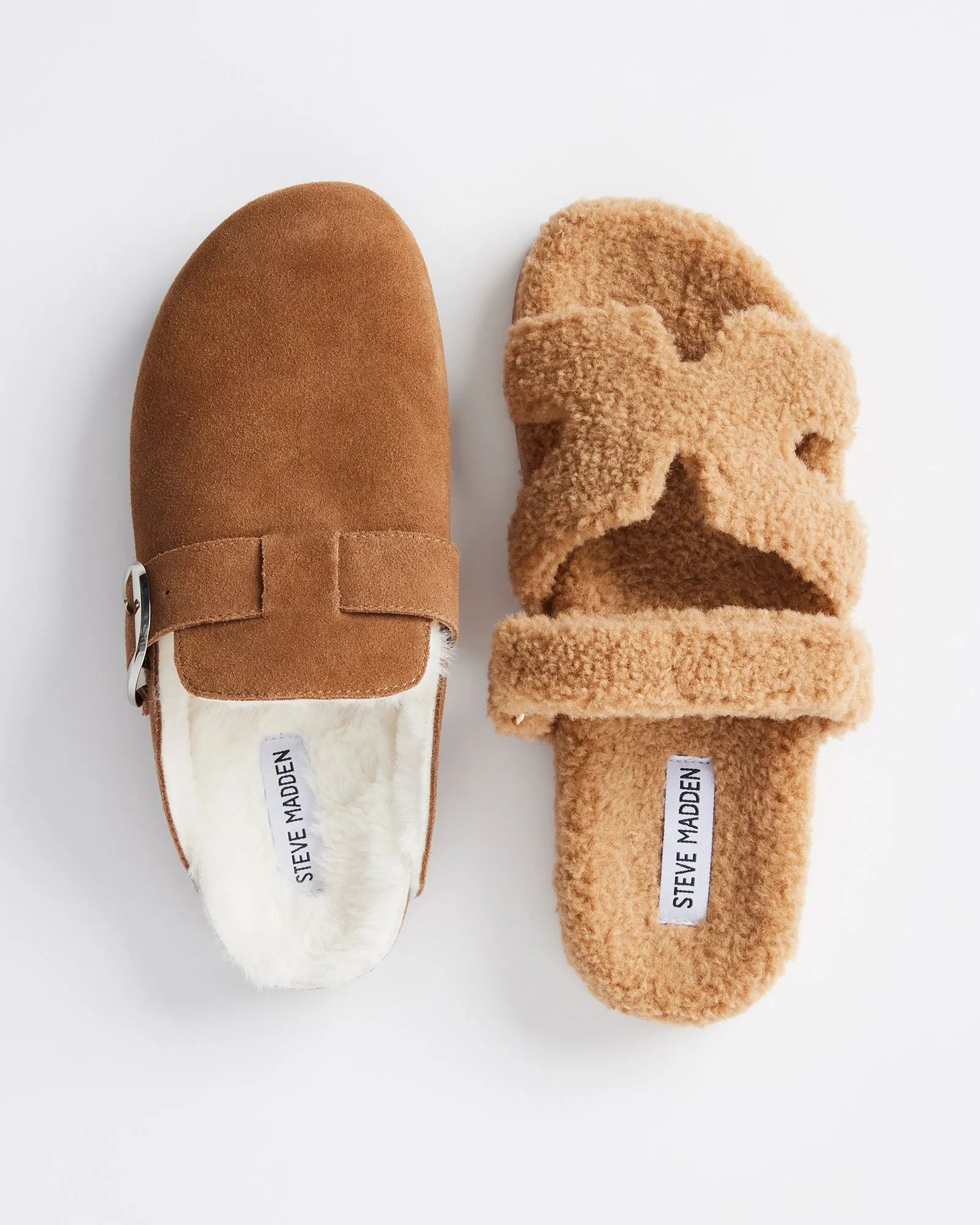 MAYVEN FAUX SHEARLING CAMEL FABRIC