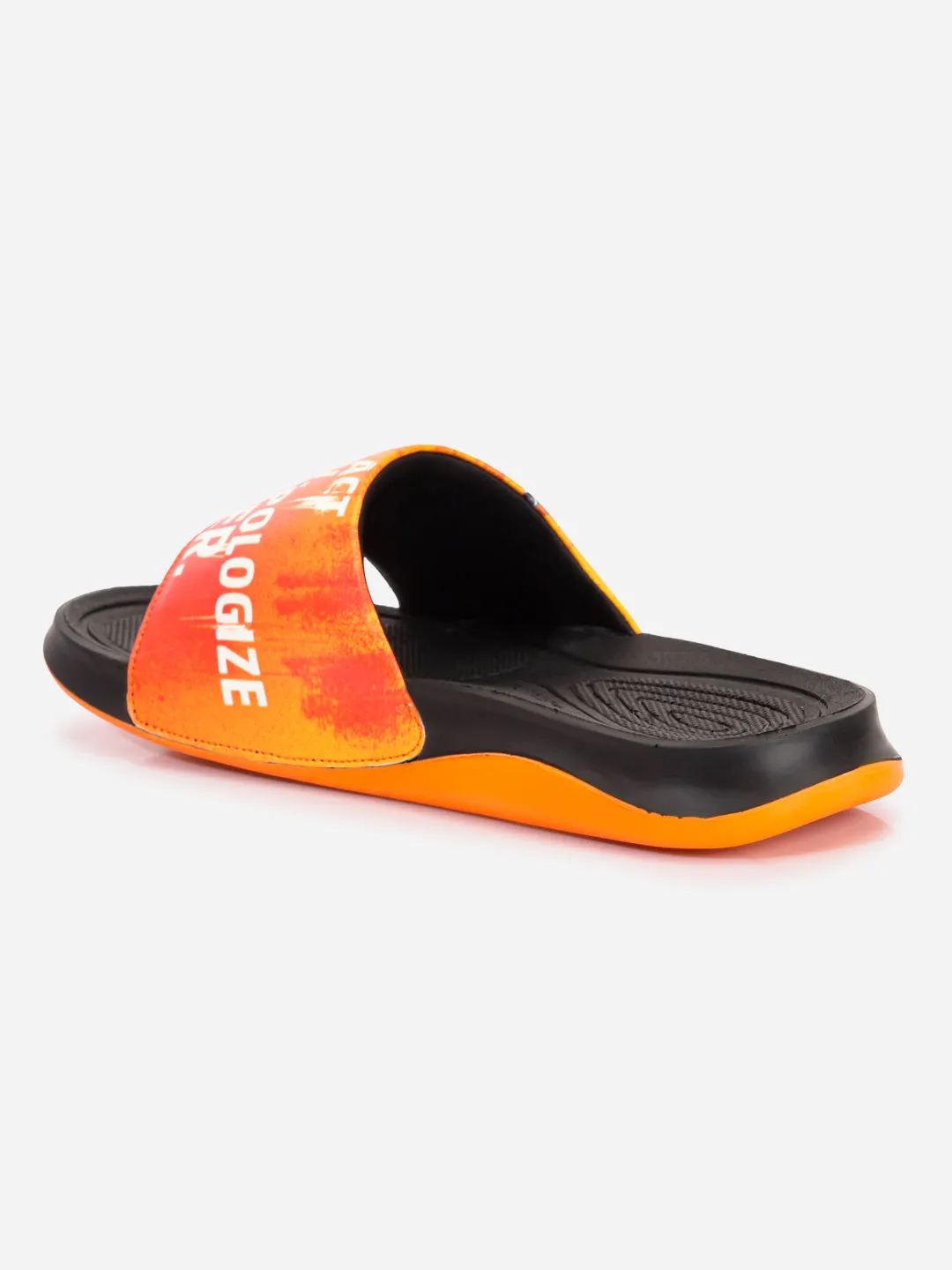 Men's Active Graphic Orange Slider (ID5204)