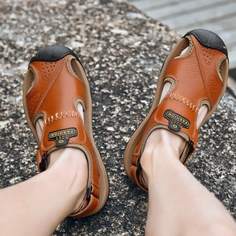 Men's High-Altitude Ortho Heel Strap Sandals - Orange