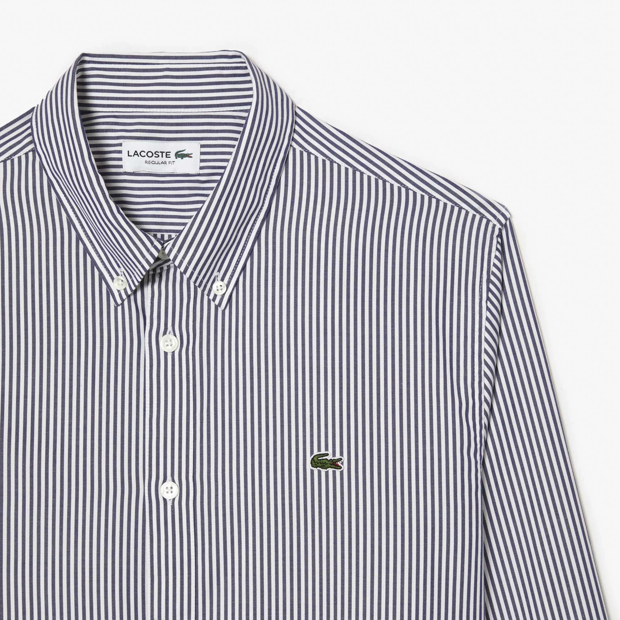 Men's Regular Fit Striped Cotton Shirt