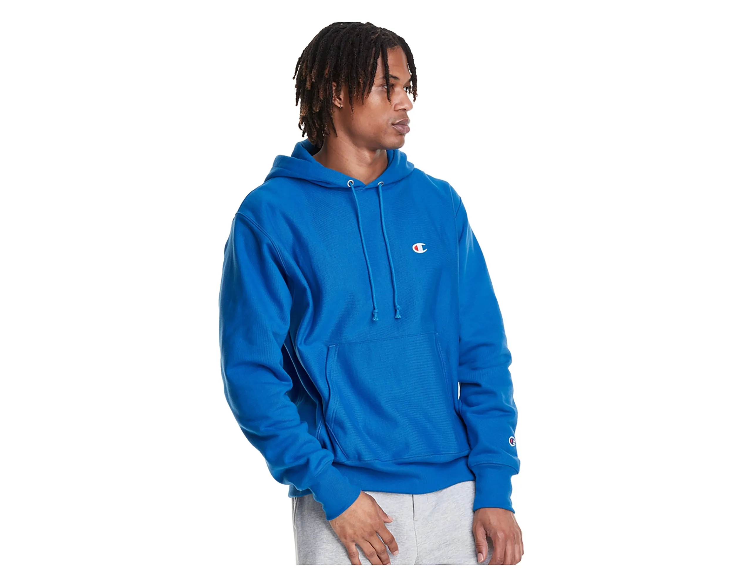 Men`s Reverse Weave Pullover Hoodie C Logo